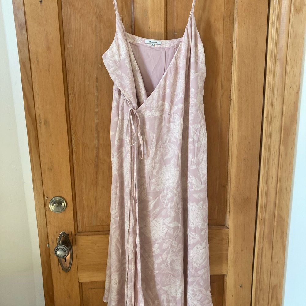 madewell pink midi dress - Picture 4 of 5